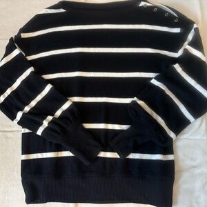 Sonoma Black and White Knit Top